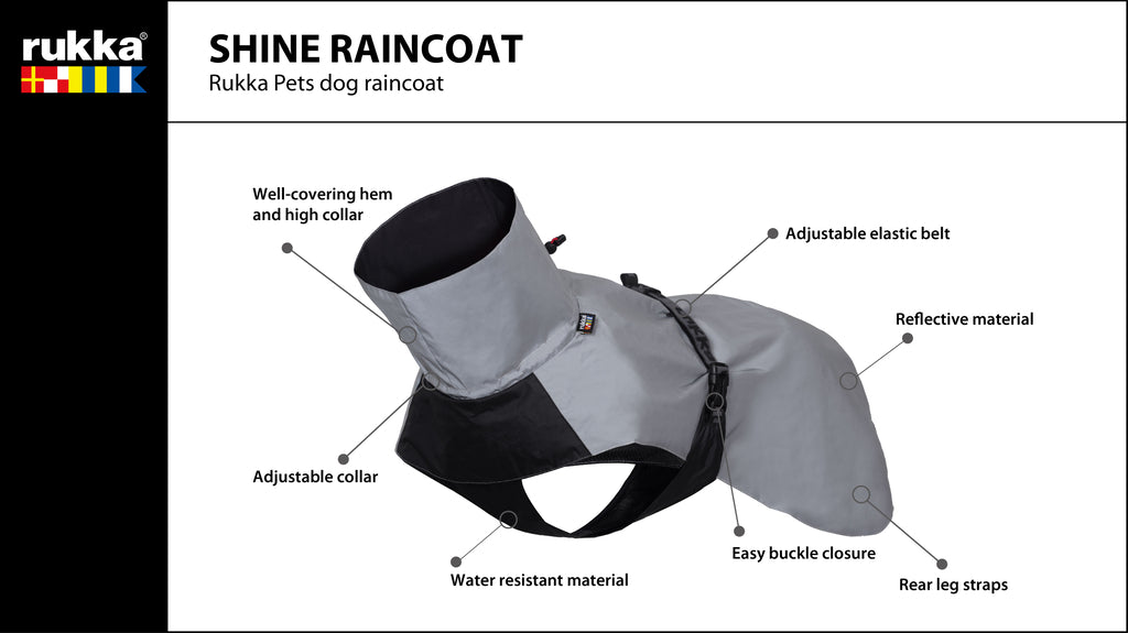 Shine Raincoat maat 50 - Hondenbuggyspecialist.nl