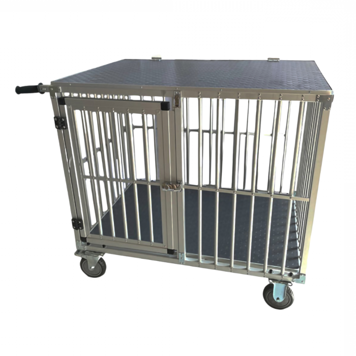 TOPMAST SHOWTROLLEY EXPOSE - VOOR 1 HOND - ALUMINIUM - MET WIELEN - DIVERSE MATEN - Hondenbuggyspecialist.nl