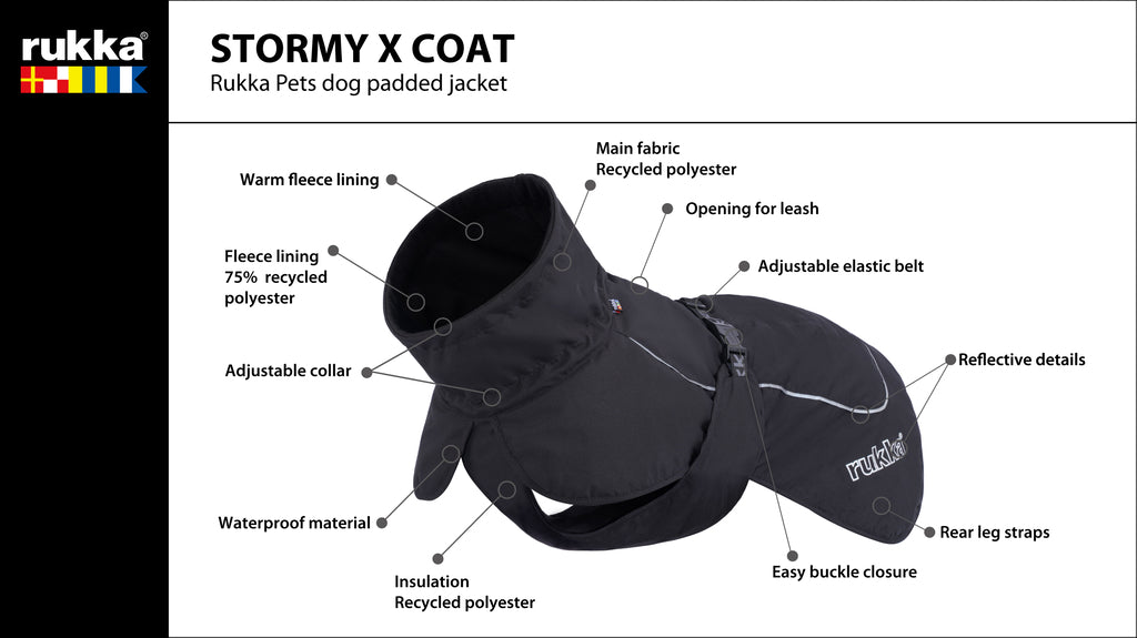 Stormy ECO coat Maat 60 - Hondenbuggyspecialist.nl