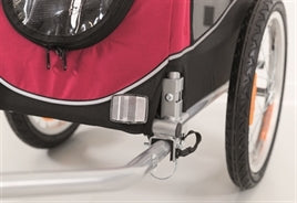 Trixie hondenfietskar - Maat M Zwart/Rood - 75X63X68 CM - tot 22kg - Hondenbuggyspecialist.nl